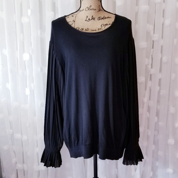 Ralph Lauren Tops - Ralph Lauren Pleated Sleeve Blouse